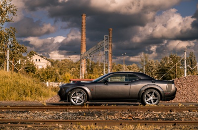 Dodge Challenger Concaver CVR9 Brushed Titanium