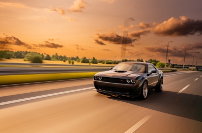 Dodge Challenger Concaver CVR9 Brushed Titanium