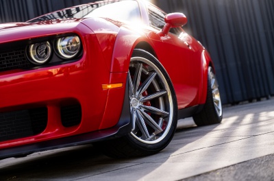 Dodge Challenger Concaver CVR8 Brushed Titanium