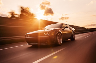 Dodge Challenger Concaver CVR9 Brushed Titanium