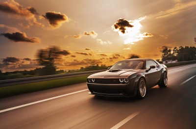 Dodge Challenger Concaver CVR9 Brushed Titanium