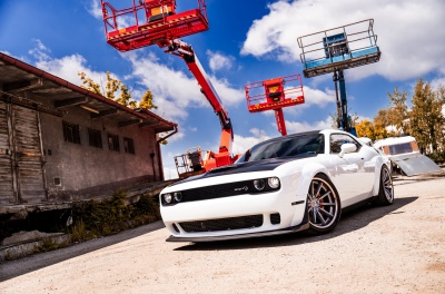 Dodge Challenger Concaver CVR8 Brushed Titanium
