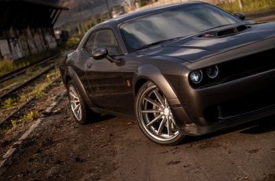 Dodge Challenger Concaver CVR8 Brushed Titanium