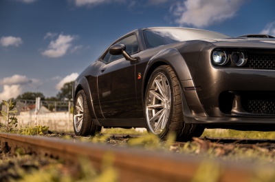 Dodge Challenger Concaver CVR8 Brushed Titanium