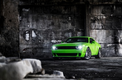 Dodge Challenger Concaver CVR8 Brushed Titanium
