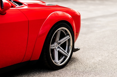 Dodge Challenger Concaver CVR8 Brushed Titanium