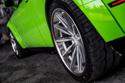 Dodge Challenger Concaver CVR8 Brushed Titanium