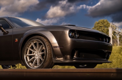 Dodge Challenger Concaver CVR8 Brushed Titanium