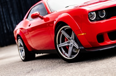 Dodge Challenger Concaver CVR8 Brushed Titanium