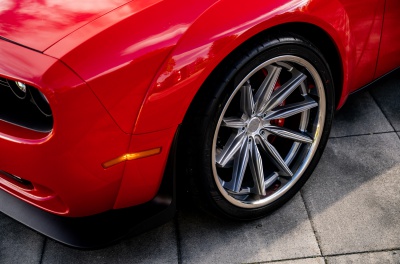 Dodge Challenger Concaver CVR8 Brushed Titanium