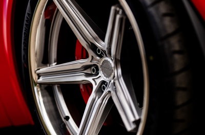 Dodge Challenger Concaver CVR8 Brushed Titanium