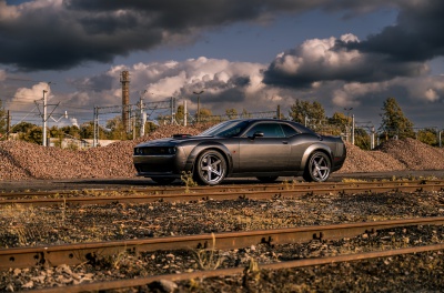 Dodge Challenger Concaver CVR9 Brushed Titanium