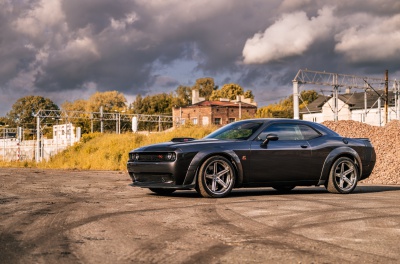 Dodge Challenger Concaver CVR9 Brushed Titanium