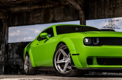 Dodge Challenger Concaver CVR9 Brushed Titanium