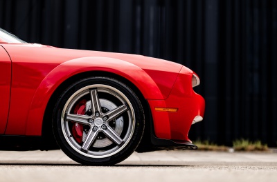 Dodge Challenger Concaver CVR8 Brushed Titanium