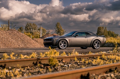 Dodge Challenger Concaver CVR9 Brushed Titanium