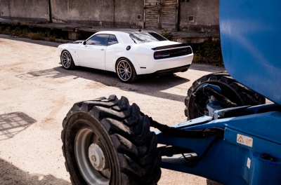 Dodge Challenger Concaver CVR8 Brushed Titanium