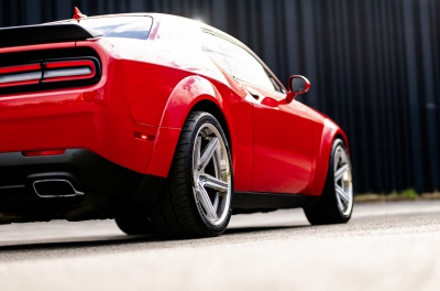 Dodge Challenger Concaver CVR8 Brushed Titanium