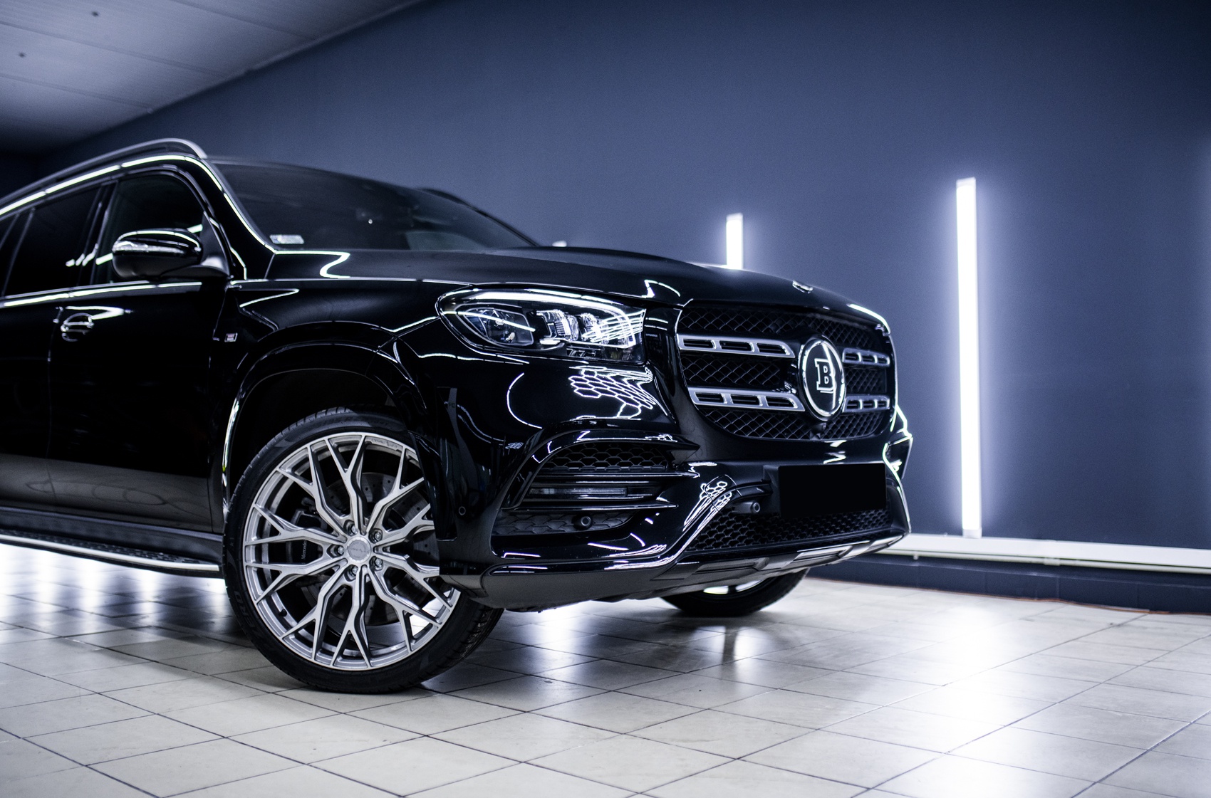 Mercedes-Benz GLS Concaver CVR1 Brushed Titanium