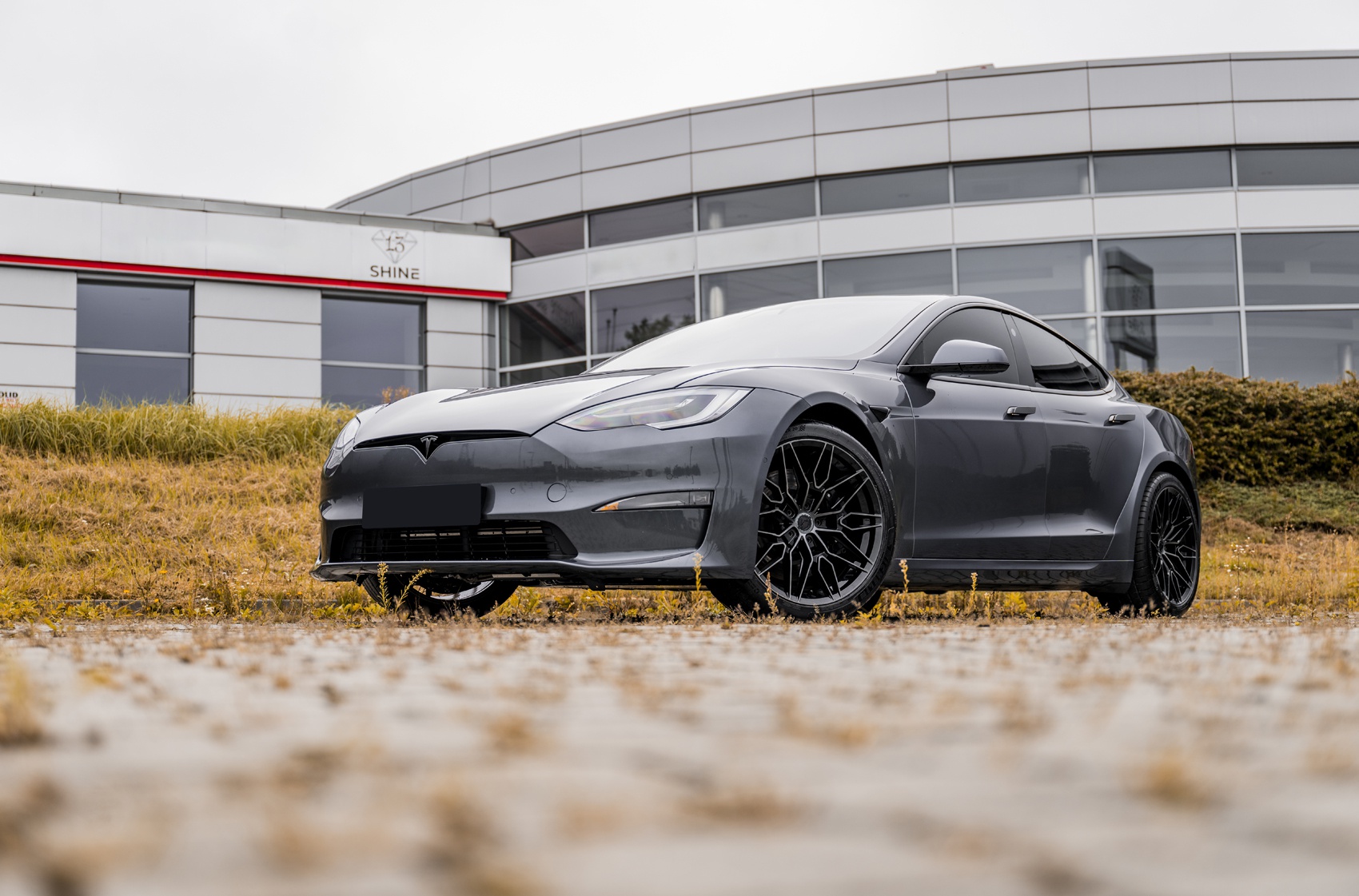 Tesla Model S Concaver CVR6 Double Tinted Black